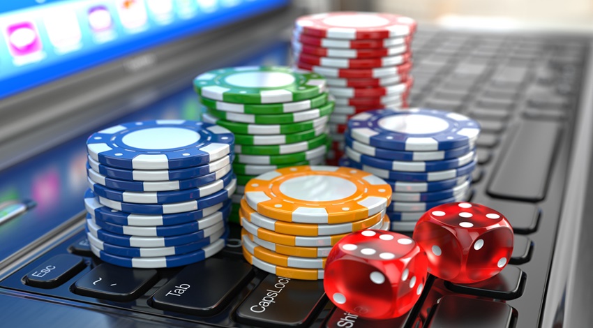 Casinochips auf Computer